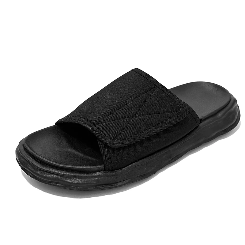 Fashion 2023 Men Beach Sandals Velcro Slippers Outdoor Design Soft Sole Slides Men Casual Shoes