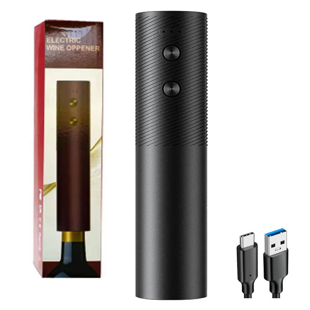 Automatic Electric Wine Opener with USB Charging – Easy-to-Use Sommelier Corkscrew