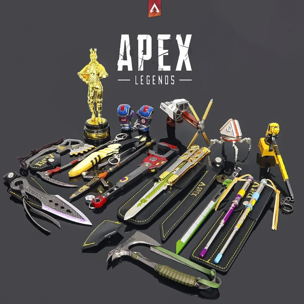 15pcs/set Apex Legends Heirloom Octane Weapon Kunai Anime Game Keychain Weapon Model Royal Katana Boy Holiday Birthday Gift Toys 6