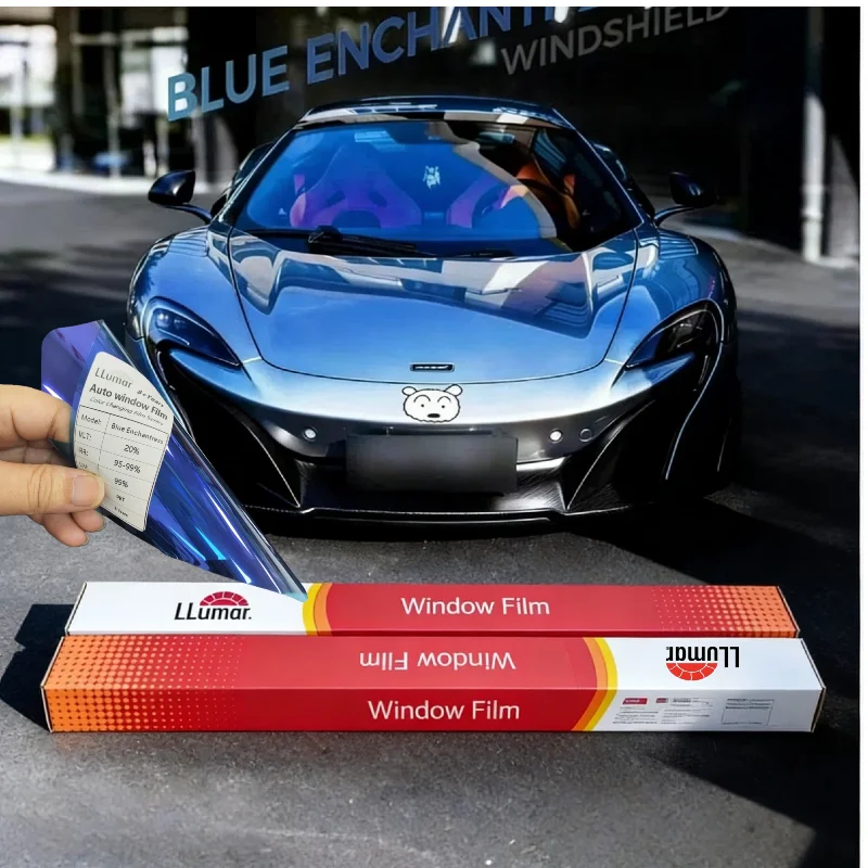 Premium LLumar Blue Enchantress Chameleon Series Auto Film 20% VLT 99% ...