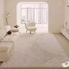Cream Striped Carpet Luxurious Artistic Living Room Decoration Carpet Comfortable Soft Bedroom Rugs Washable Easy Clean Sofa Rug 3
