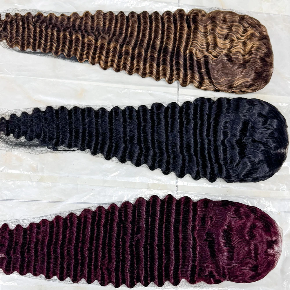 Lace Frontal Deep Wave Curly Human Hair Wigs 250% Density 13x4 HD Transparent Lace Front Human Hair Wig For Black Women