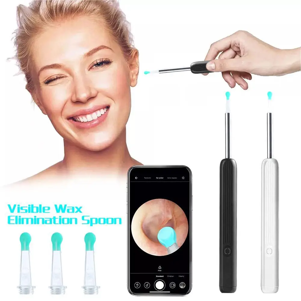 

HD Intelligent Visual Ear Scoop Set Otoscope Endoscope Earpick Mini Camera Smart Magnetic Switch Earwax Removal Tool Ear Cleaner