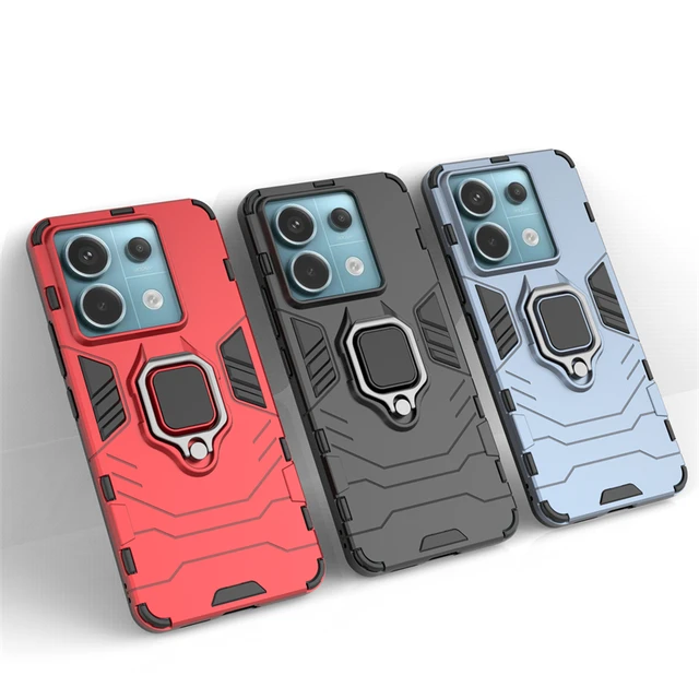 For Poco X6 5G Case Cover Poco X6 Pro 5G Capas Shockproof Phone Bumper Ring  Magnetic