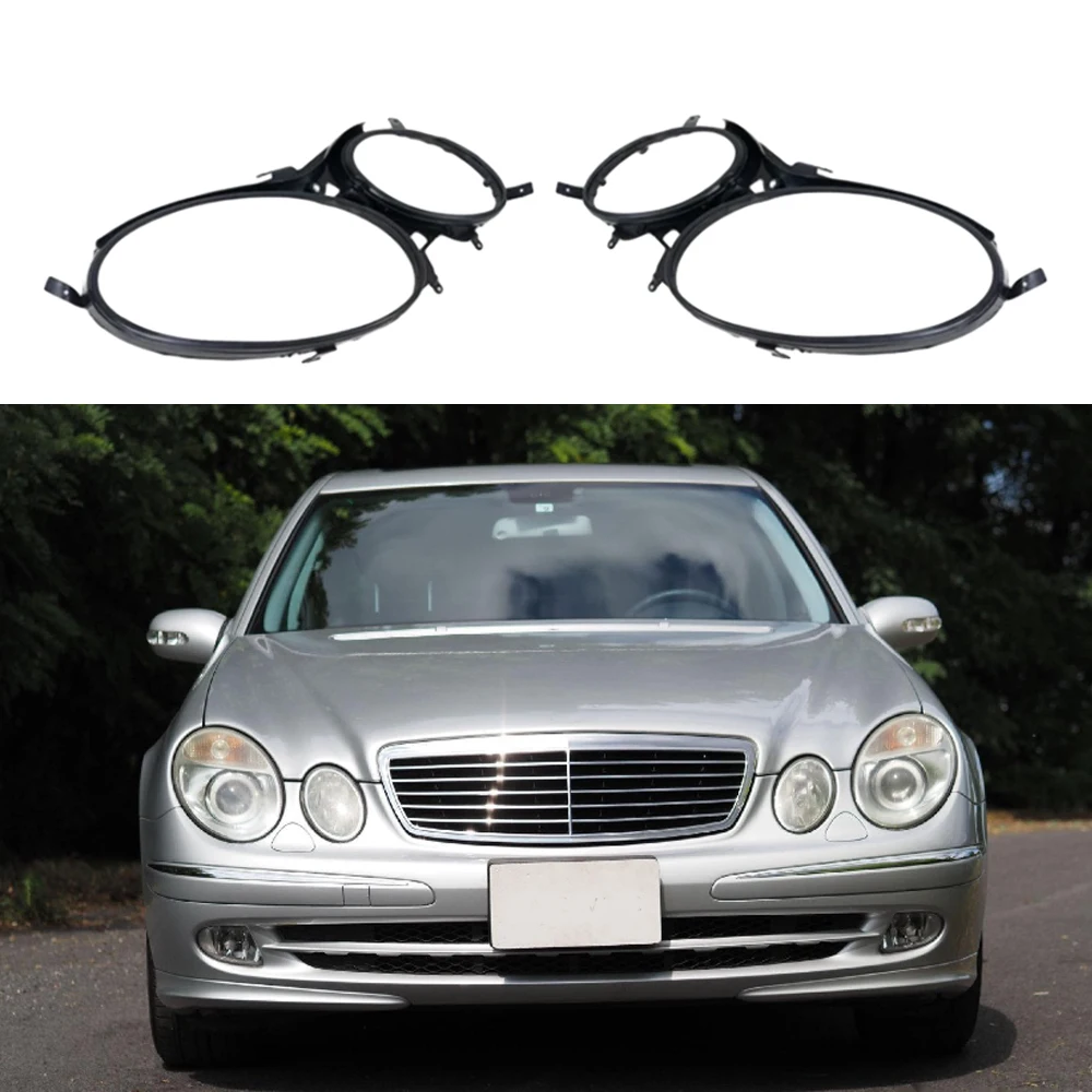 2Pcs Car Front Headlight Cover Gaskets Headlight Cover Seal Strips For Mercedes Benz E CLASS W211 E240 E200 E350 E280 E300 02-08 6