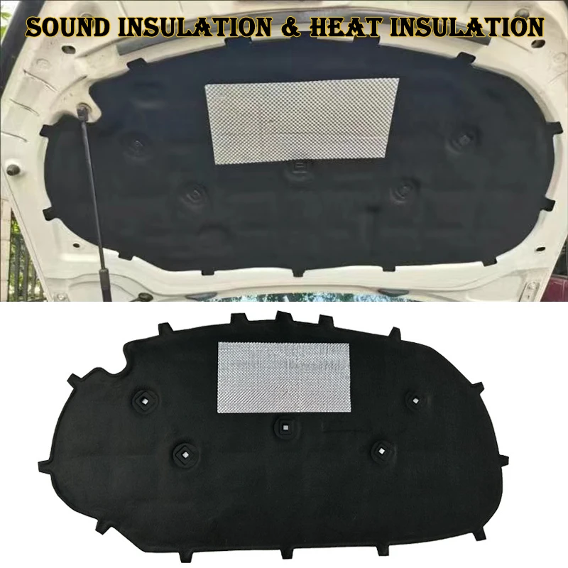 For Volkswagen Golf 6/Golf 6 GTI Front Hood Engine Sound Insulation Pad Cotton Soundproof Cover Thermal Heat Insulation Pad Mat
