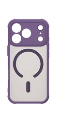 Luxury Matte Shockproof Magnetic Case with Wireless Charging Capability - iPhone 17 Pro (PURPLE)