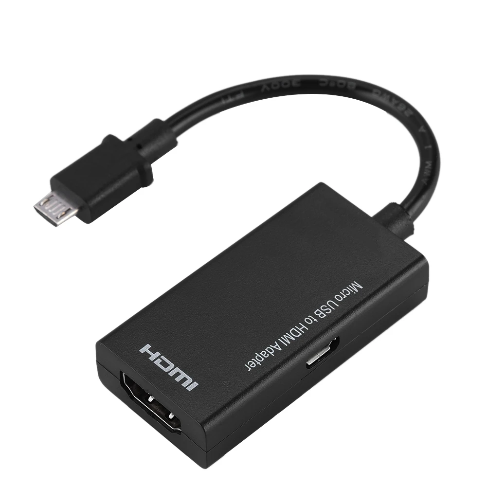 1080P 마이크로 USB-HDMI 어댑터 안드로이드용 8채널 스테레오 사운드 5핀 HDMI 비디오 어댑터