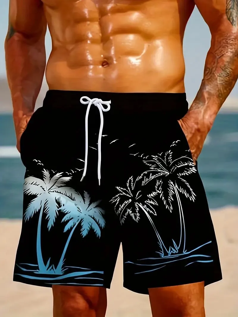 Hawaiian Beach Shorts Men 3D Print Surfing Pants