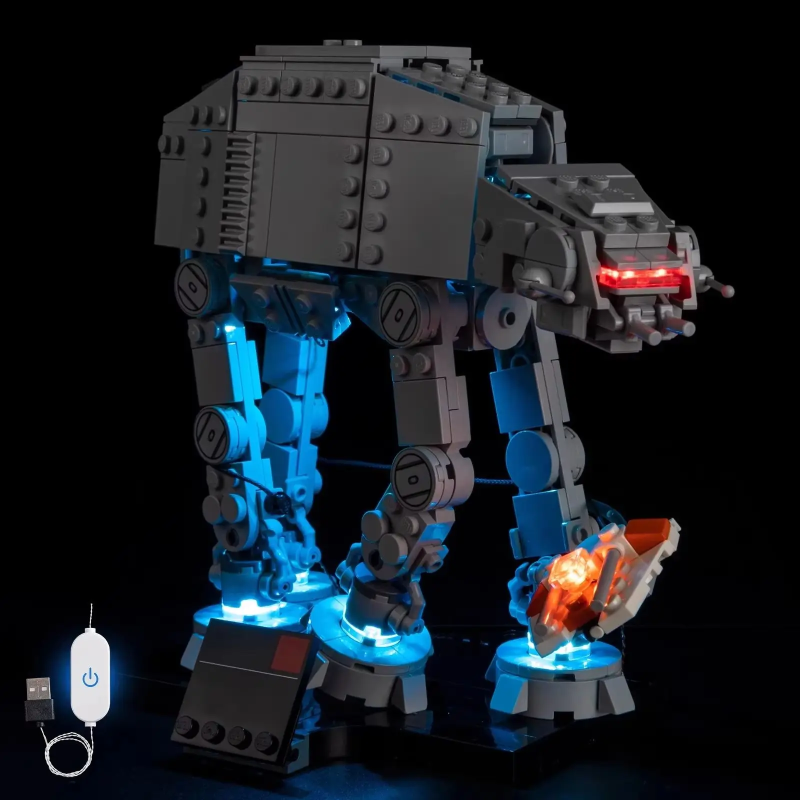 레고 AT-AT 75440 빌딩 블록에 적합한 LED 조명 세트(모델 블록은 포함되지 않음)