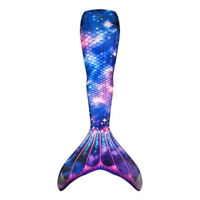 Traje de baño de fantasía con cola de sirena para niñas, regalo de Navidad, se puede agregar aleta monoaleta