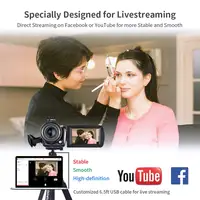 Video Camera 4K Professional Youtube Live Streaming Ordro AC5 12X Optical Zoom Digital Camcorder Blogger Vlogging Filmadora - Image 2