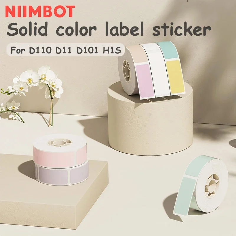 Niimbot D101 D11 D110 컬러 스티커, 열 라벨 태그, 방수 오일 방지, 모바일 미니 휴대용 프린터용