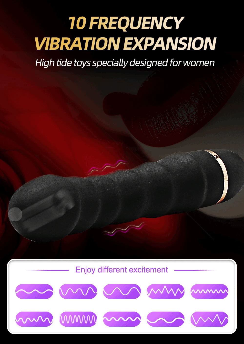 10 Modes Vibrator Soft Silicone Dildo Realistic Penis Strong Motor G-spot Clitoral Stimulator Female Masturbator Adult Sex Toys