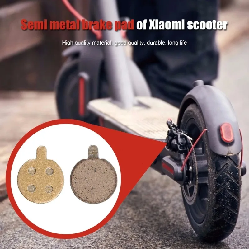 2/4pcs Electric Scooter Resin Brake Pads for Xiaomi M365/M365PRO Rear Wheel Brake Disc Friction Plates Pads Scooter Accessory