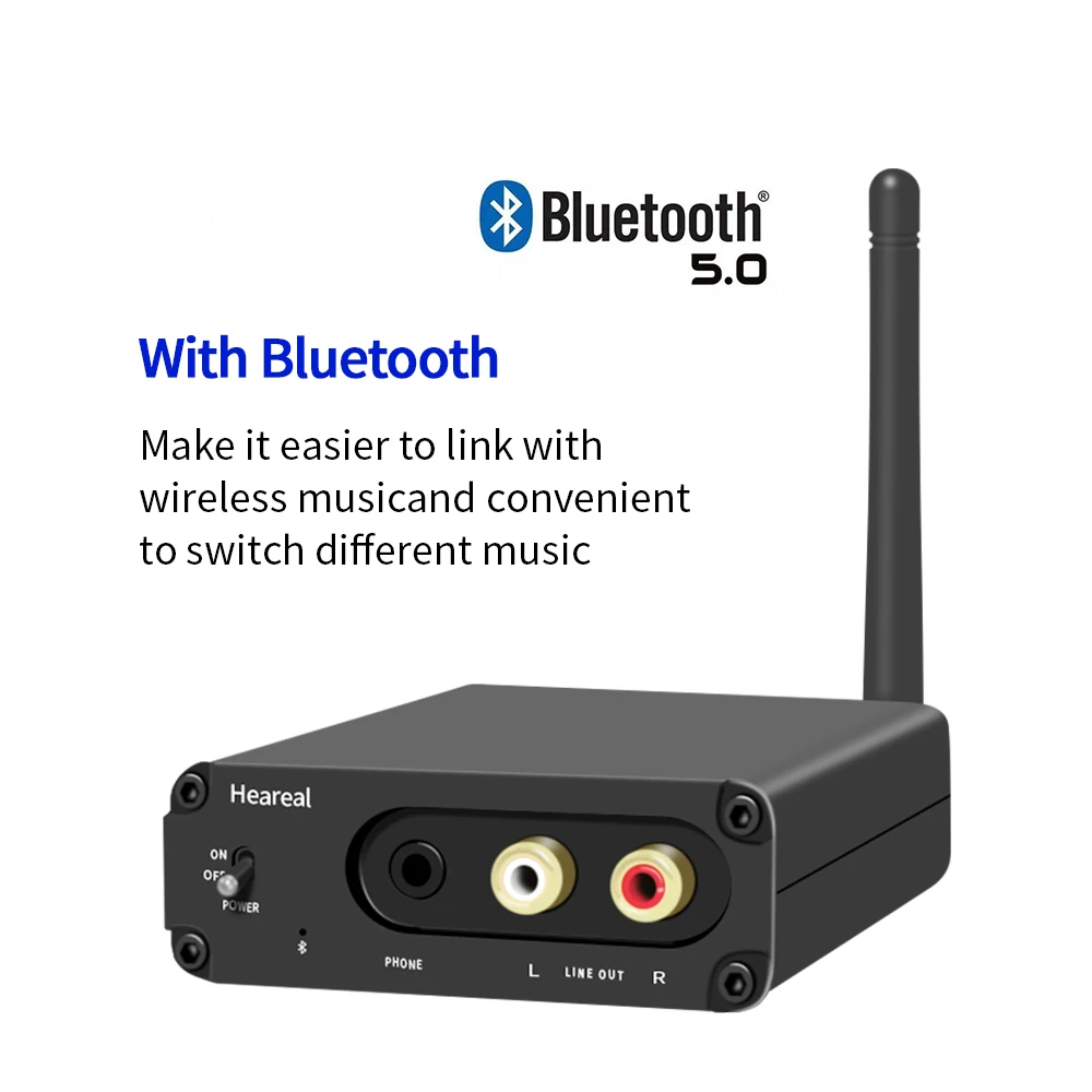 

DLHiFi CSR8675 bluetooth 5.0 fiber coaxial aptx-HD LDAC muse02 wireless audio decoding ESS9023 DAC adapter For HiFi Amplifier