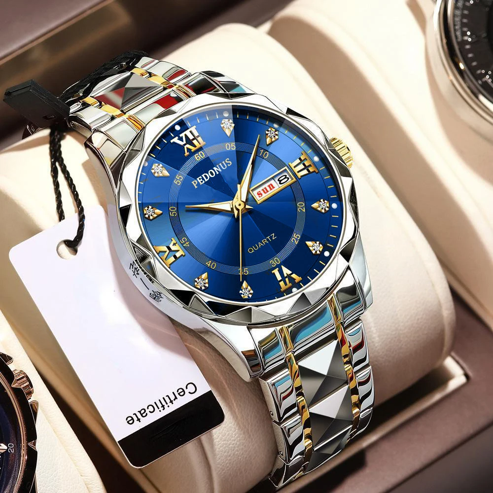 Men's Luxury Waterproof Quartz Watch Date Calendar Fashion Business