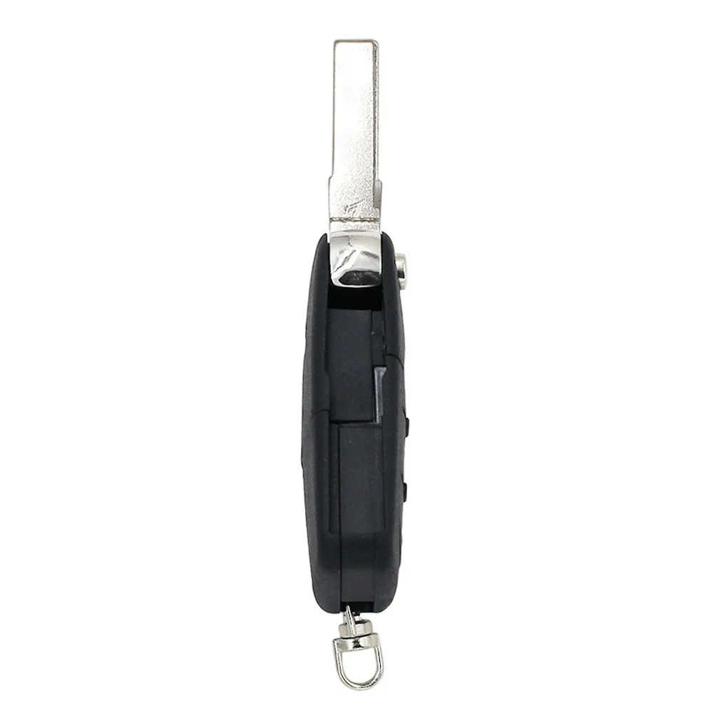 OHHUANUO 2 Buttons Flip Key Case Remote Key Shell Folding Smart Fob For Audi A3 A4 A6 A8 TT (Small Battery Position)