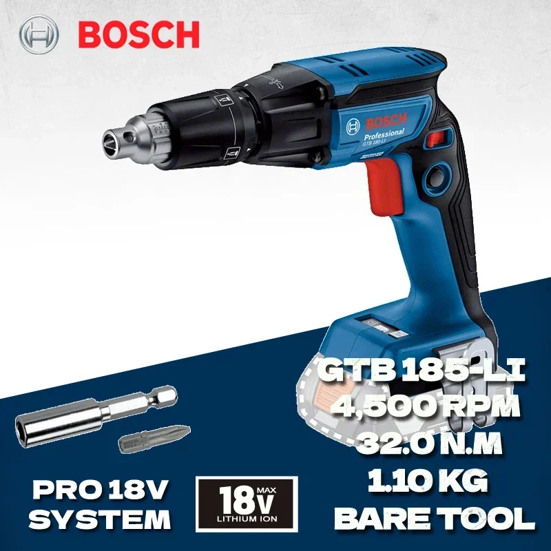 BOSCH GTB 185-LI Drywall Screw Screwdriver Bare Tool Brushless