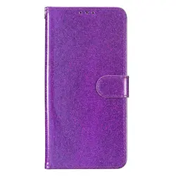 Glitter Leather Flip Phone Case - Premium Edge 60 50 Pro for MOTO Edge 50 Pro (PURPLE)