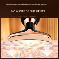 Gold Electric Facial Beauty Instrument Lifting And Firming Facial Eye Massager Household Vibration Ultrasonic Massager 2