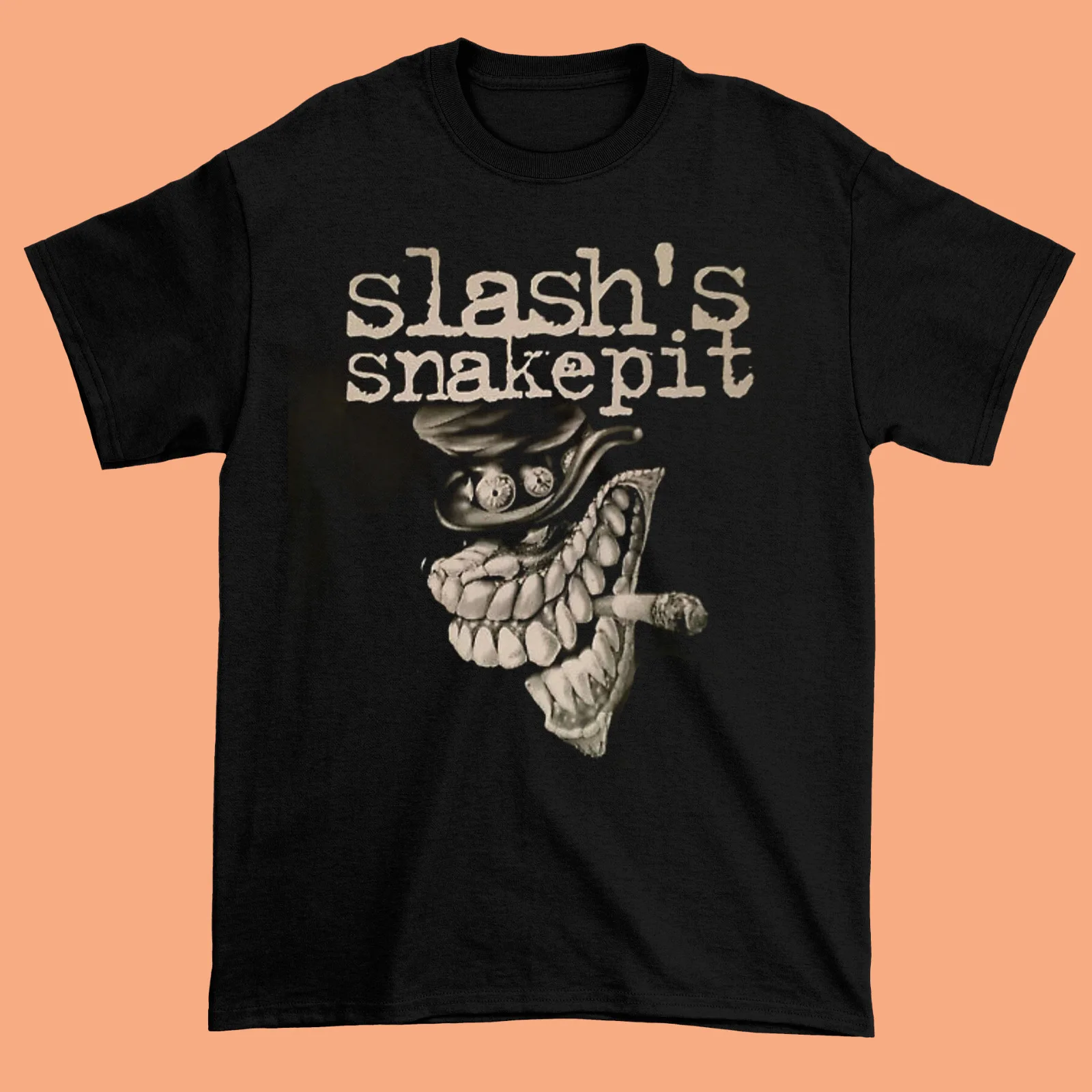 New Slash Snakepit Vintage T-Shirt Cotone Nero S-234Xl Unisex Bc2070