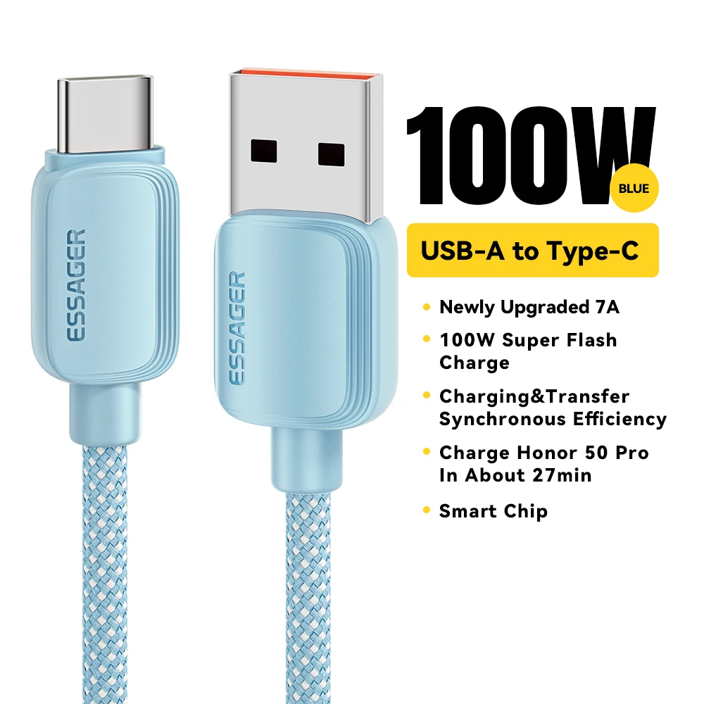 ตัวเลือกสินค้า สายชาร์จ USB-C 100W ชาร์จเร็ว ใช้ได้กับหลายแบรนด์