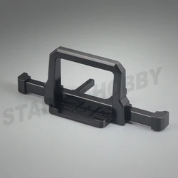 Premium Metal Bull Bars Classic Front Rear Bumper for 1/10 RC Car Crawler Upgrade (Front Black)