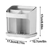 Utensil Holder Cutlery Drainer Kitchen Tableware Storage Bucket Plastic Chopstick Spoon Storage Rack Detachable Kitchen Tools 6