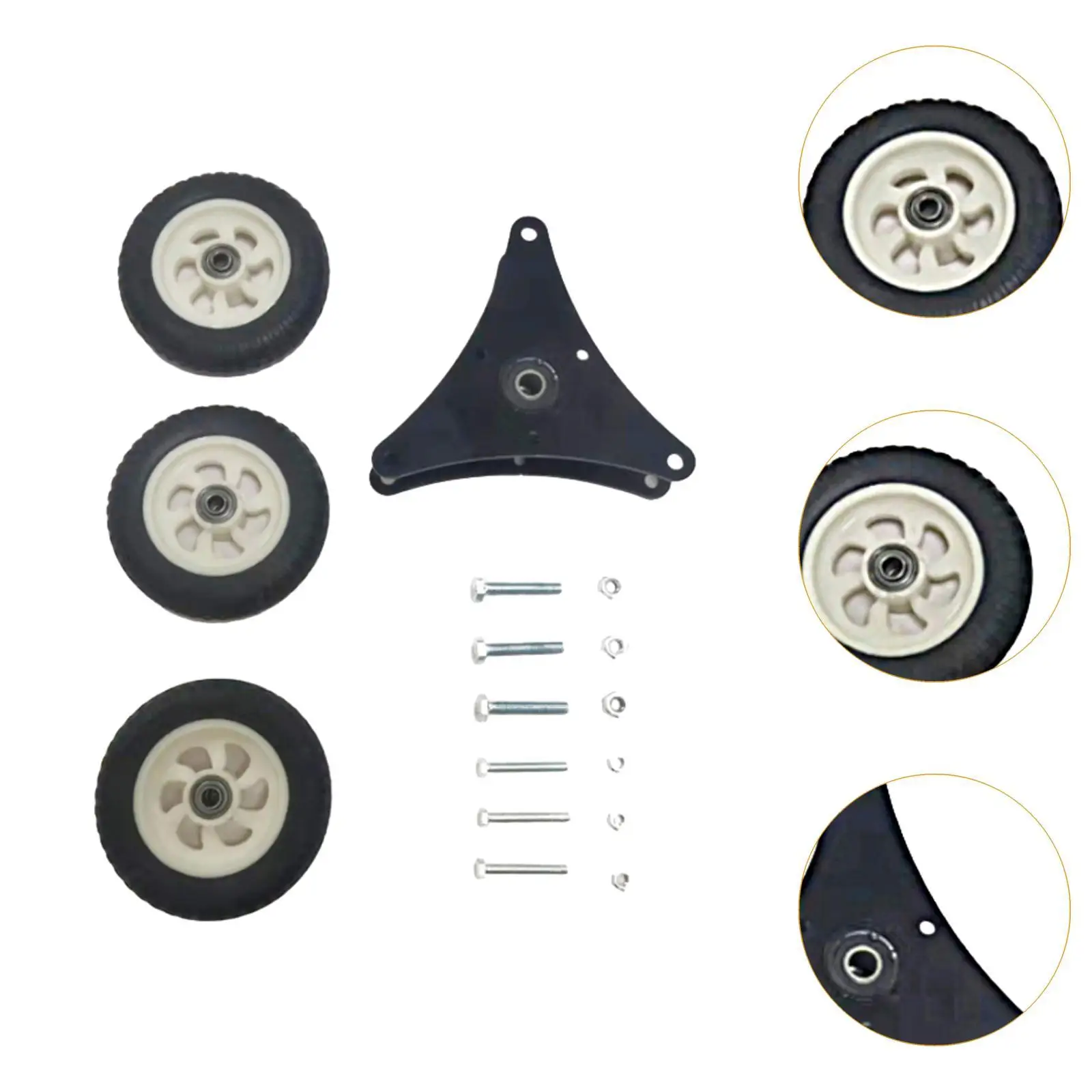 Shopping Cart Stair Climbing Wheels Triangle Wheels for Wheelbarrow Trolley
