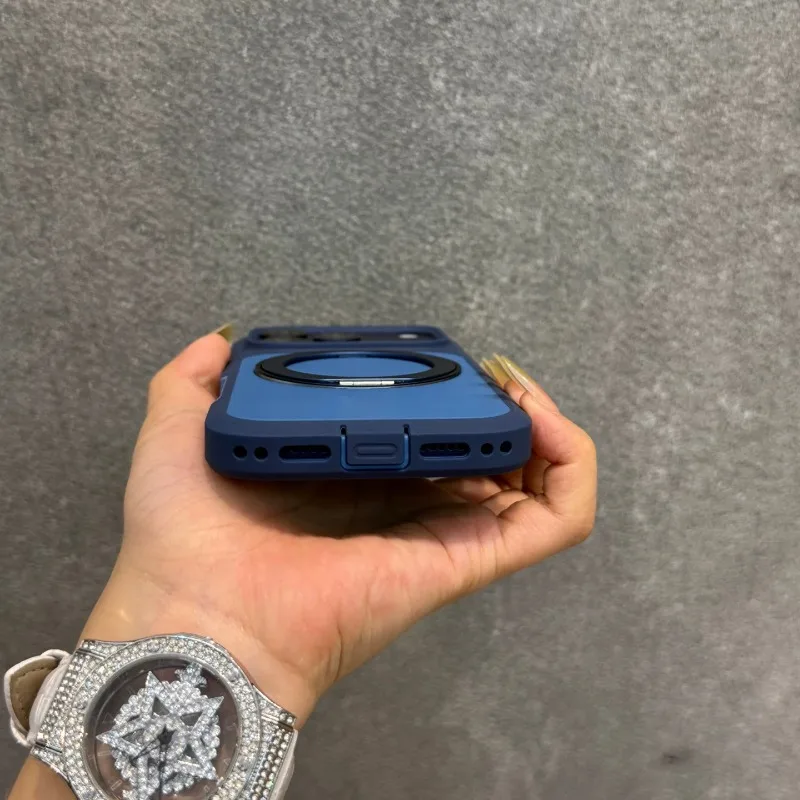 Swivel Folding Armor Silicone Shockproof Case with Camera Protection