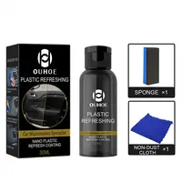 Plastic Renovation Agent Repair Waterproof Car Scratch Repair Agent with Sponge Brush and Wipe for Automotive Interior Cleaning 2