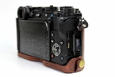 Custodia Per Fotocamera In Vera Pelle Di Vacchetta Per Fotocamera Da Lavoro Manuale Custodia Per Custodia Protettiva Per Olympus Pen-F Pen F Custodia 