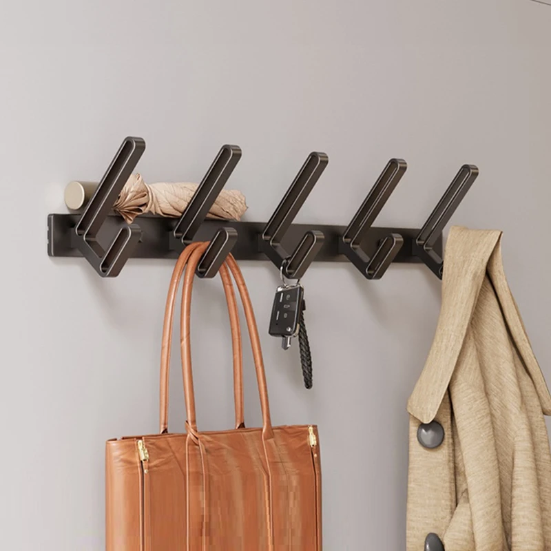 A75P-Wall Hook Without Drill Hook Clothes Bathroom Toilet Space Aluminum Wall Door