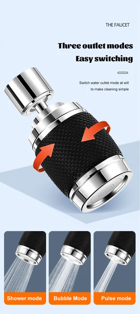 Prolunga Rubinetto Taizer Rotante 360&deg; - Aeratore Con Estensione, Diametro 22 Mm