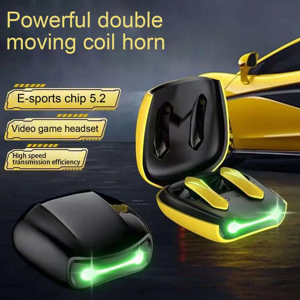 

T33 Wireless Earphones Dual Mode Low Latency Bluetooth-compatible 5.0 E-sport Gaming Earbuds with Microphone for Mobile Phone
