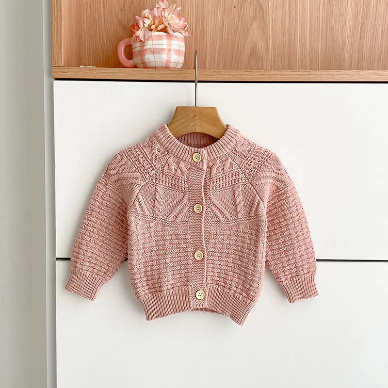 Autumn Baby Knitted Cardigan Sweater for Girls