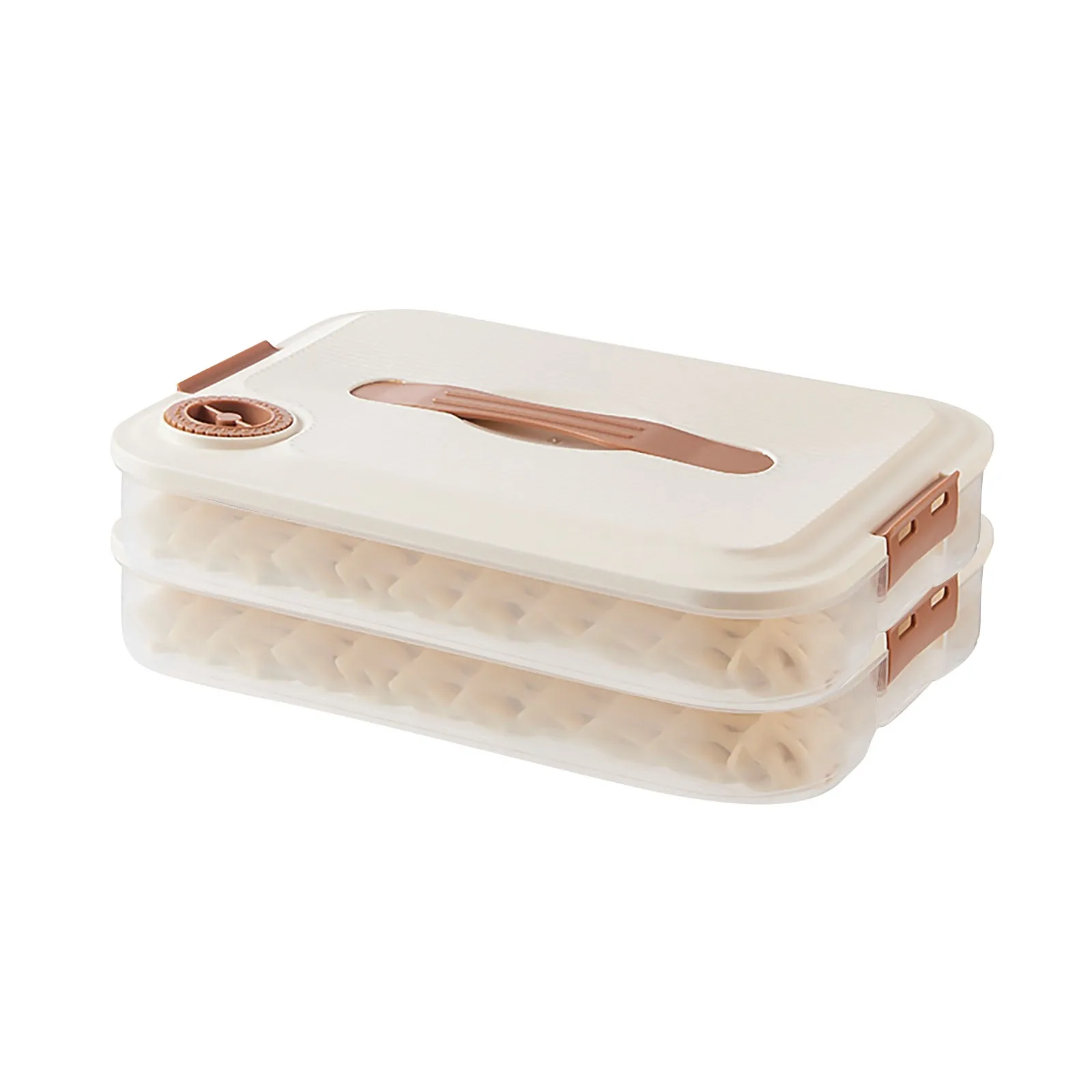 Multilayer Kitchen Food Grade Multilayer Dumpling Storage Box for Freezing and Fresh Keeping with Sealed Refrigerating Function 3
