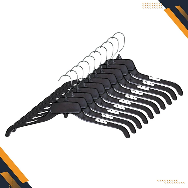 Durable Plastic and Metal Clothing Hangers, 100 Pack - AliExpress