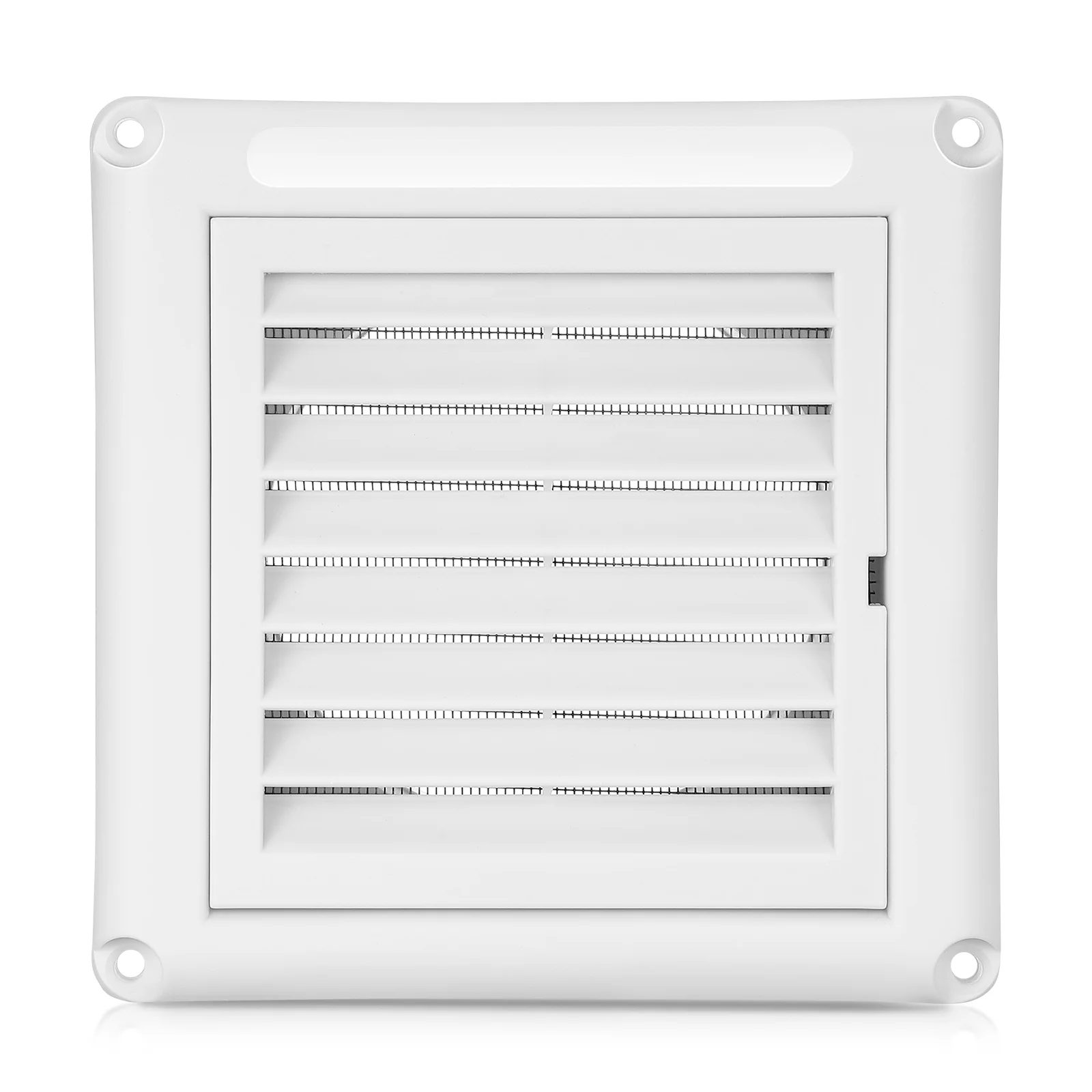 White Fine Mesh Strainer Air Vent Fly Screen Mask Plastic Ventilation Grill Cover Exhaust Vents Cooling Heating Wall