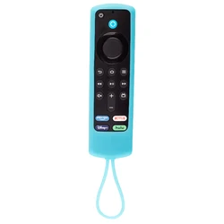 Soft Silicone Remote Case - 21.5x4.1x2cm (Luminous blue)