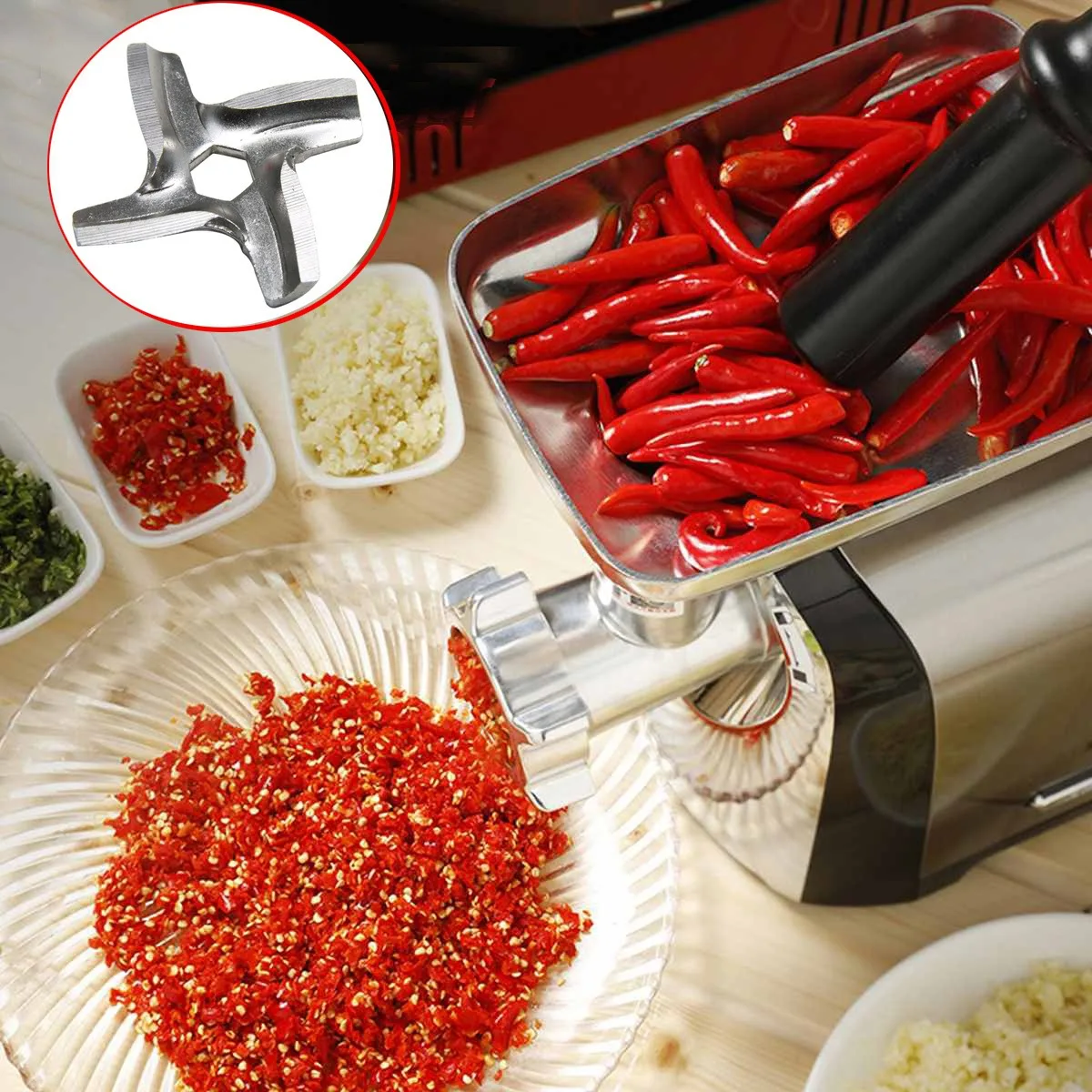 for Moulinex Meat Grinder Knife Mincer Blade Kitchen Appliance Parts for HV2 HV3 HV4 HV6 HV8 ME406 ME420 ME605 ME650 5