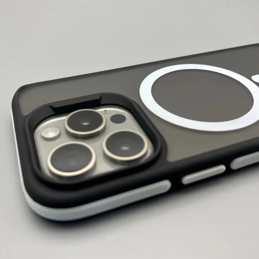 Luxury Matte Double Color Magnetic Shockproof Armor Case