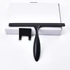 14'' INCH Shower Squeegee Silicone Rubber Wiper Scrape With Suction Cup Hook Black Color Glass Mirror Bathroom Cleaner 6