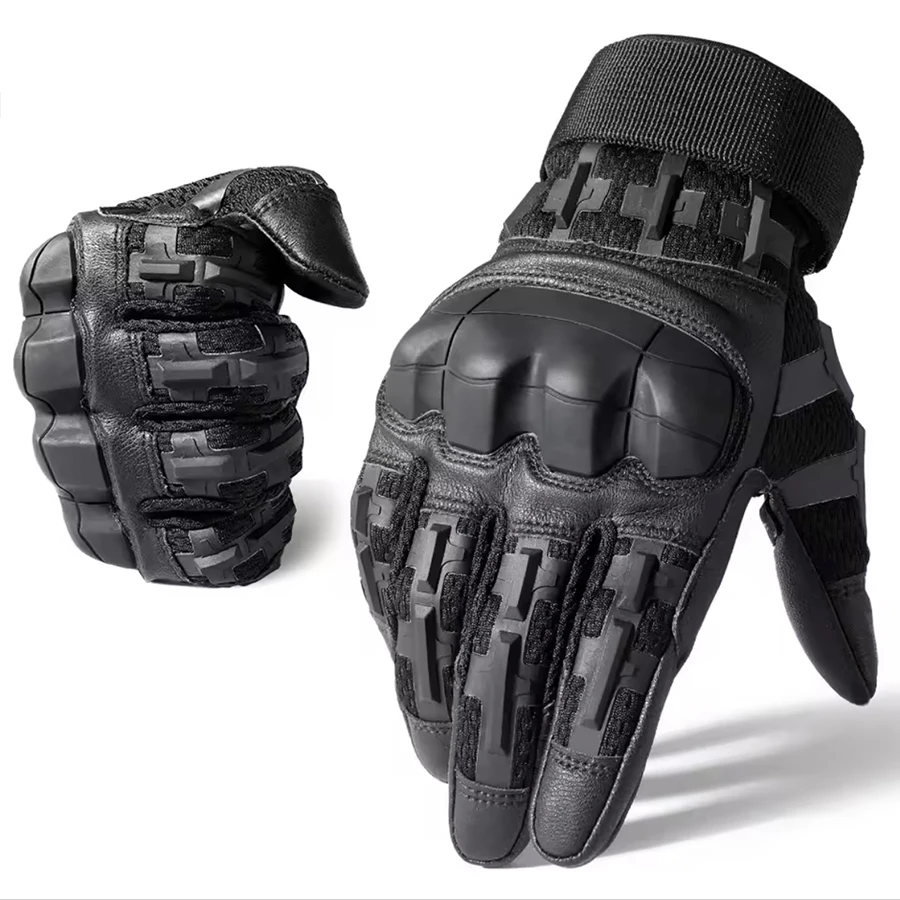 Gants tactiques pour écran tactile, coque rigide, chasse en plein air, Airsoft, Combat, tir, randonnée, cyclisme, sport, équipement antidérapant en cuir PU