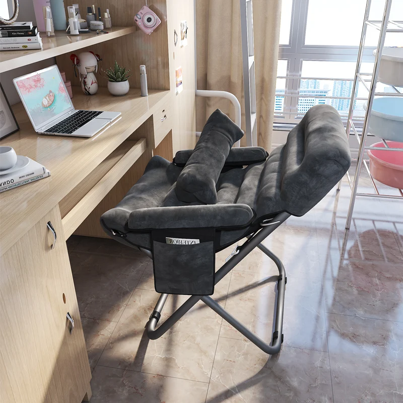 Comoda Sedia Pieghevole Designer Soggiorno Sedia Da Gioco Sedia Da Computer Studio Mobile Sillas Plegables Portatiles Mobili Per La Casa