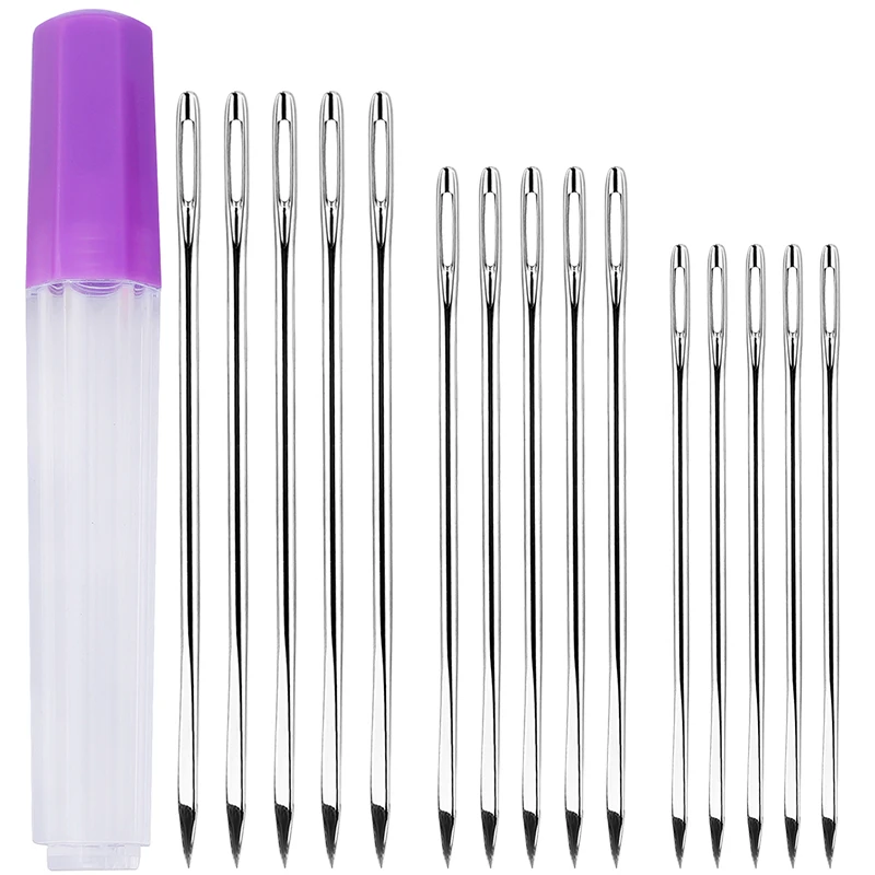 LIQWEI 6-teiliges Paracord Nadel Set - Edelstahl Nähnadeln Mit Aufbewahrungstasche