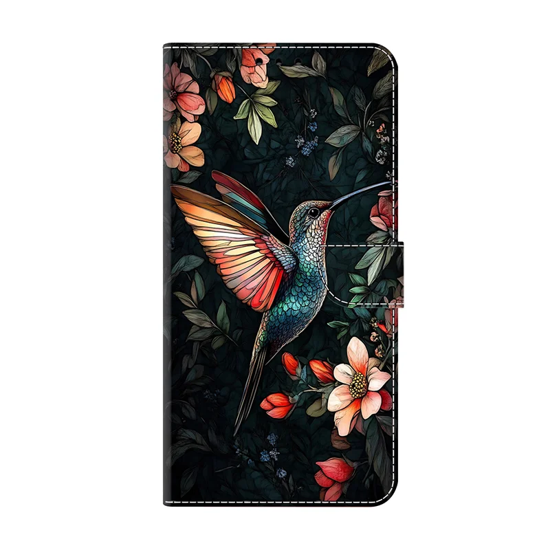 Premium Painted Wallet Flip Stand Case for Samsung Galaxy A17 - Elegant Book Cover Design