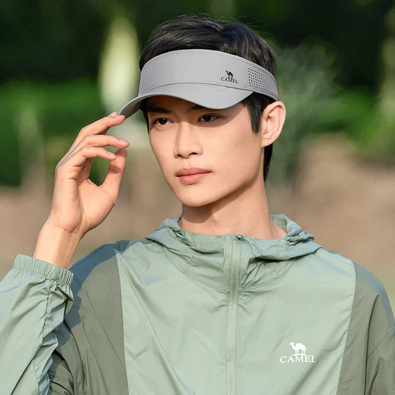 GOLDEN CAMEL Golf Caps Outdoor Sun Protection Hat Sports Empty Top Hat Women Running Sports Sunshade Cap Anti-UV Men Golf