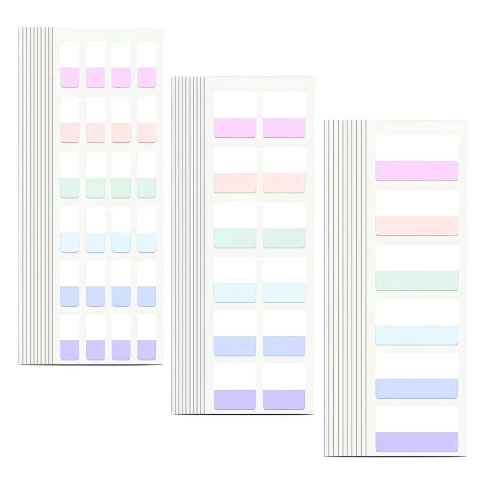 Index Sticker Notes Light Colors Sticky Tabs 3 Sizes 6 Colors Writable Reusable File Flag Labels for Bible